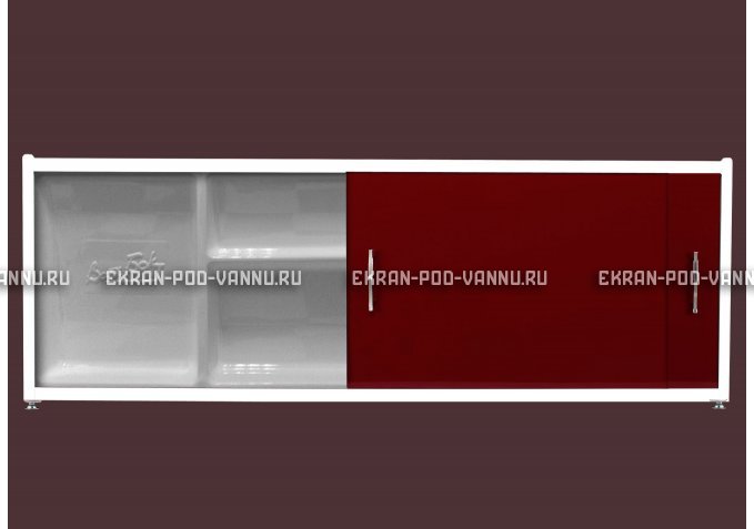 Экран с полочкой - Бордо – купить по цене 6880 руб. в интернет-магазине в городе Тюмень картинка 1