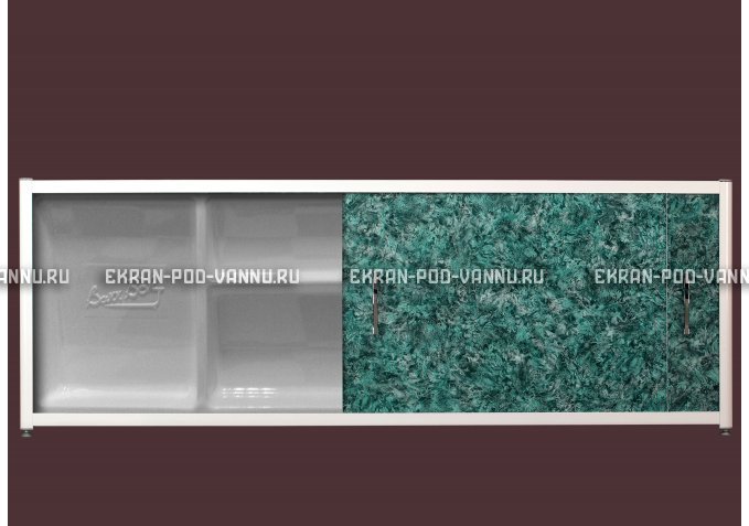 Экран с полкой - Малахит – купить по цене 6280 руб. в интернет-магазине в городе Тюмень картинка 1