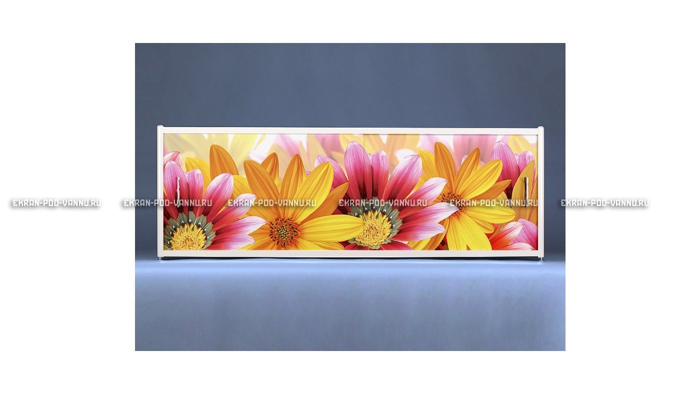 Раздвижной ФОТО экран - Flowers – купить по цене 8500 руб. в интернет-магазине в городе Тюмень картинка 6