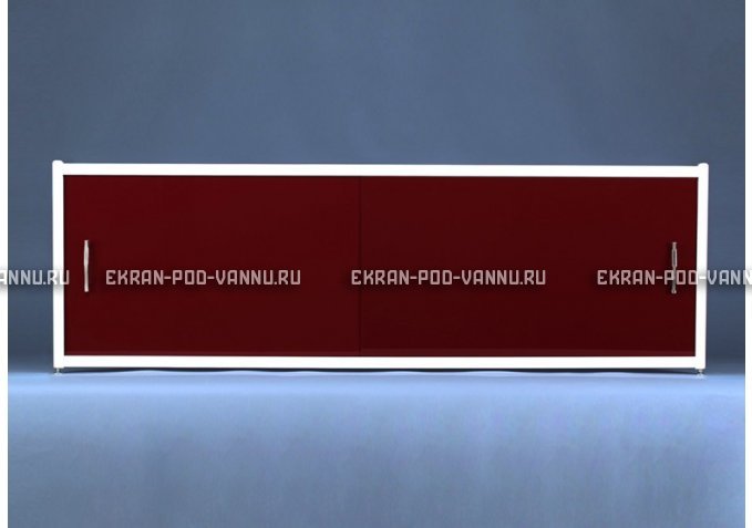 Раздвижной экран EUROPLEX Комфорт бордовый – купить по цене 7150 руб. в интернет-магазине в городе Тюмень картинка 1