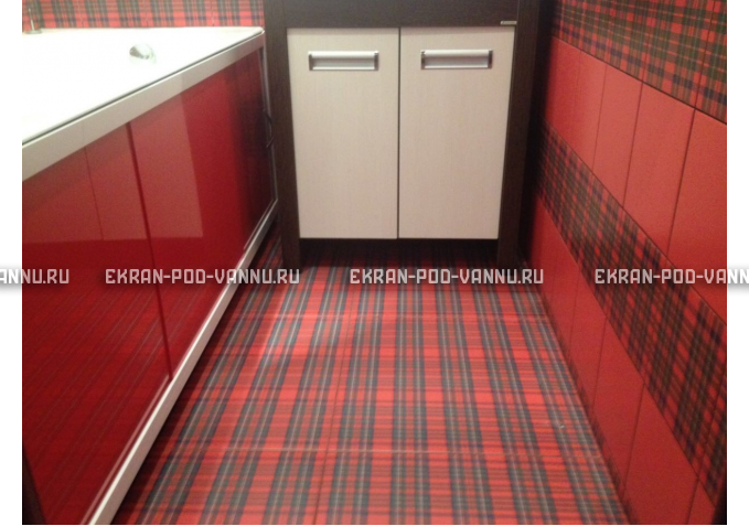Экран раздвижной EUROPLEX Комфорт красный – купить по цене 6250 руб. в интернет-магазине в городе Тюмень картинка 3