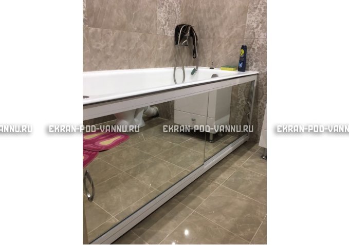 Раздвижной экран EUROPLEX Роликс Зеркальный – купить по цене 9700 руб. в интернет-магазине в городе Тюмень картинка 9