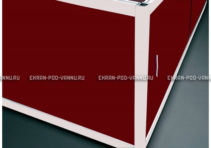 Торцевой экран EUROPLEX Комфорт бордовый – купить по цене 8760 руб. в интернет-магазине в городе Тюмень картинка 1