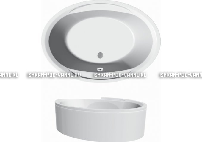 Акриловая ванна Vayer Opal 180x120 – купить по цене 33850 руб. в интернет-магазине в городе Тюмень картинка 3