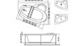 Акриловая ванна Relisan Ariadna 150x110 – купить по цене 24690 руб. в интернет-магазине в городе Тюмень картинка 13