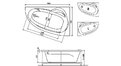 Акриловая ванна Relisan Zoya 140x90 – купить по цене 19000 руб. в интернет-магазине в городе Тюмень картинка 13