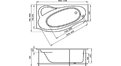 Акриловая ванна 1MarKa Gracia 150x94 – купить по цене 19400 руб. в интернет-магазине в городе Тюмень картинка 17