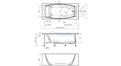 Отрезная ванна 1MarKa Pragmatika 173-155х75 см  – купить по цене 15450 руб. в интернет-магазине в городе Тюмень картинка 25