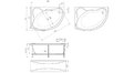 Акриловая ванна 1MarKa Catania 150x100 – купить по цене 17050 руб. в интернет-магазине в городе Тюмень картинка 13