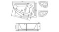Акриловая ванна Vayer Ismena 160x105 – купить по цене 28350 руб. в интернет-магазине в городе Тюмень картинка 21